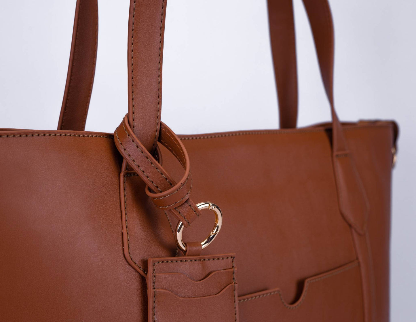Classic Faux Leather Shoulder Bag
