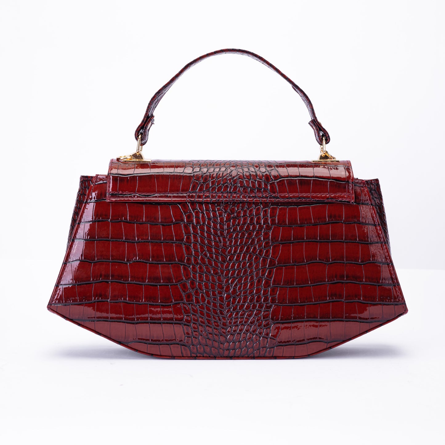 Luxury Croc-Effect Structured Handbag