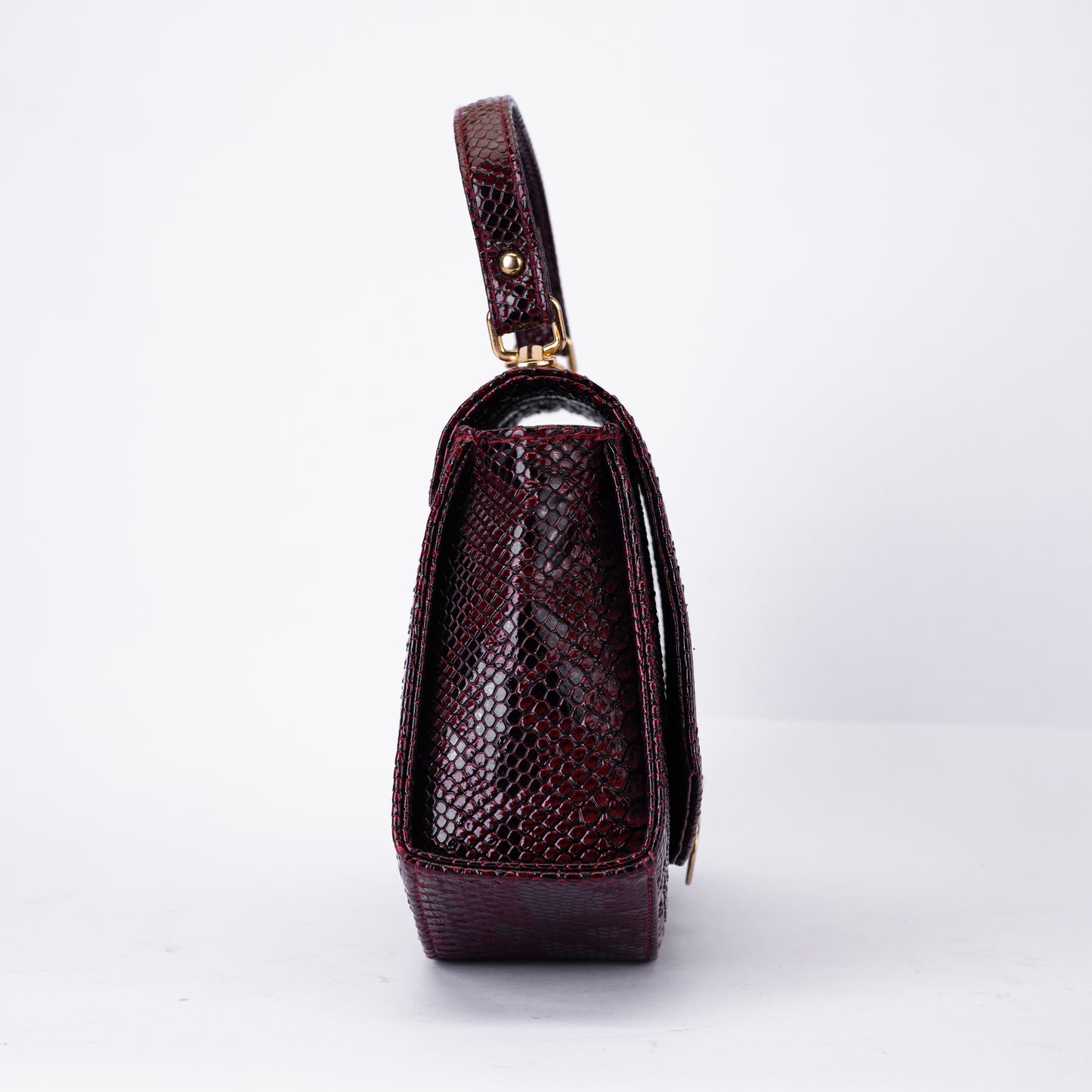 Luxury Croc-Effect Structured Handbag