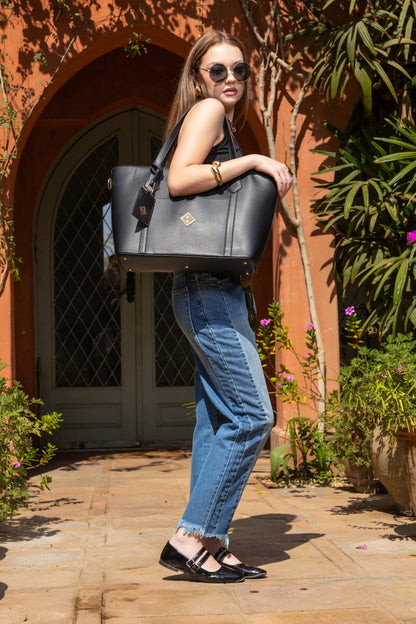 Classic Faux Leather Shoulder Bag