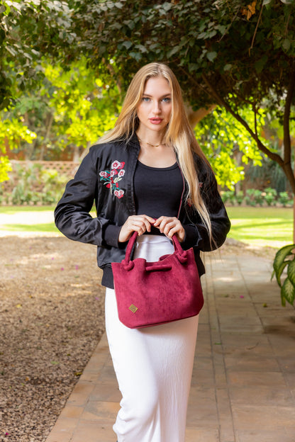 Soft Suede-Feel Handbag
