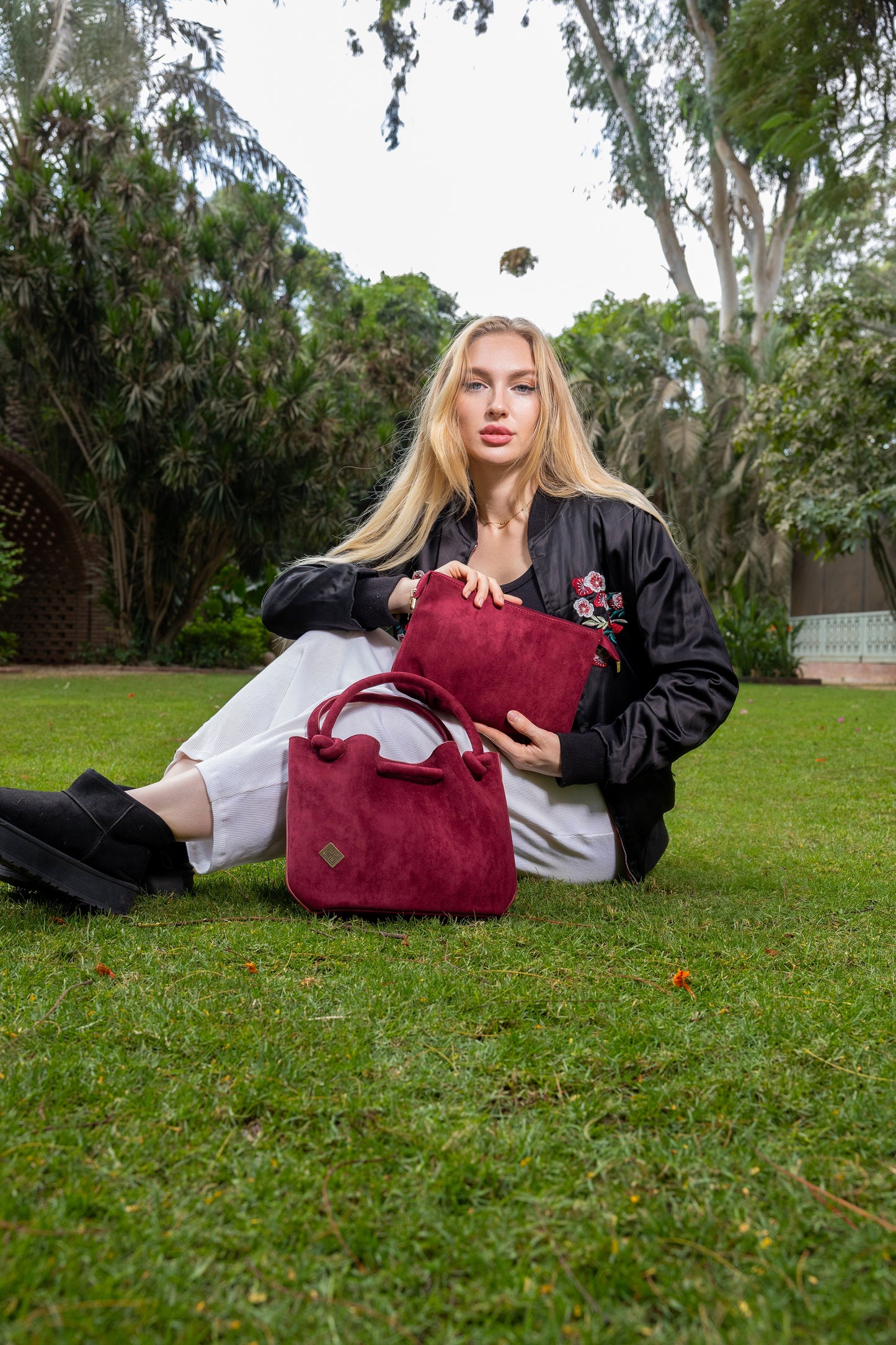 Soft Suede-Feel Handbag