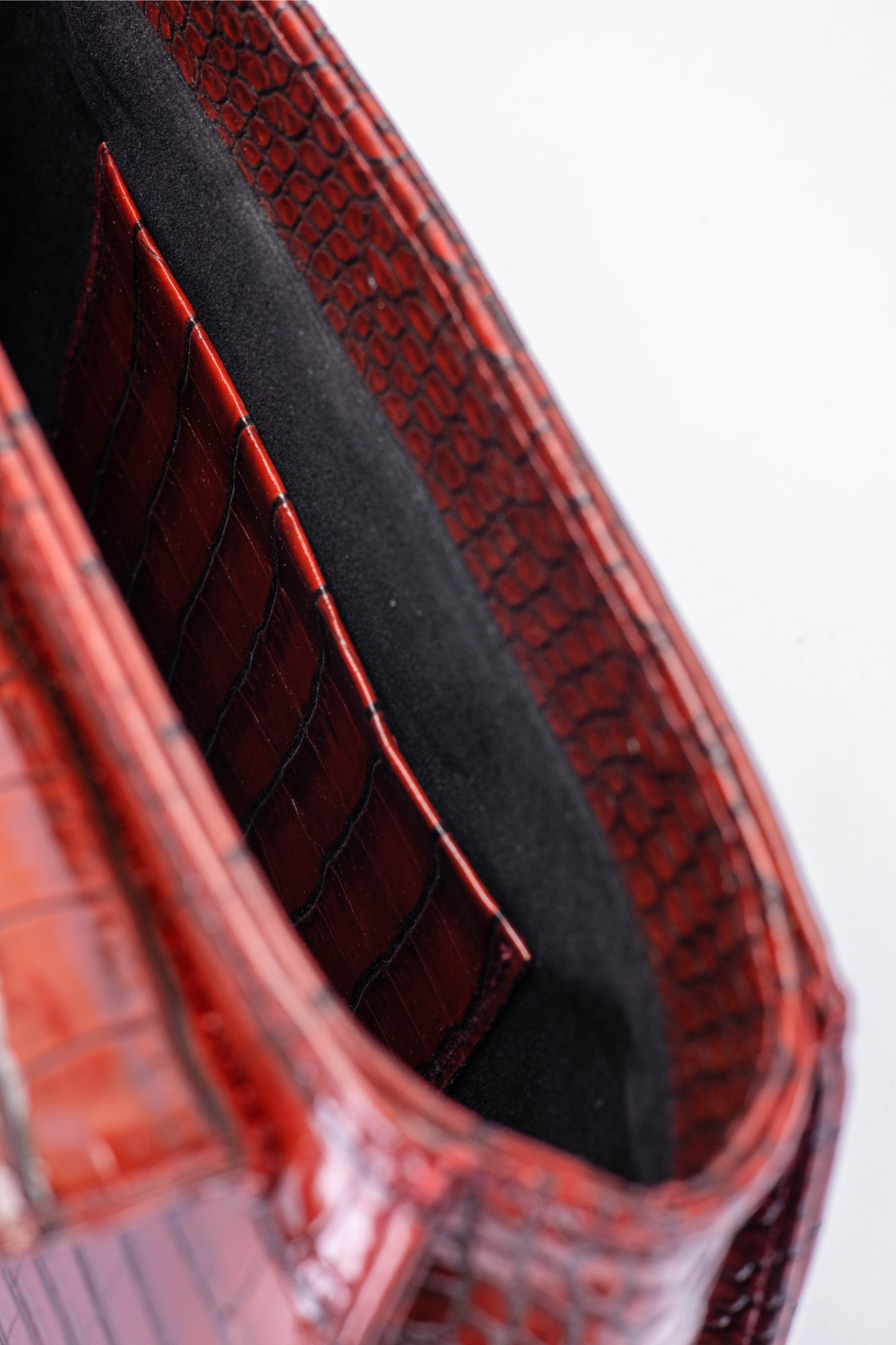 Luxury Croc-Effect Structured Handbag