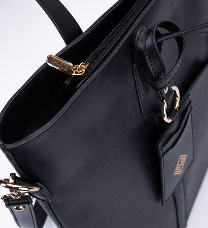 Classic Faux Leather Shoulder Bag