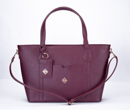 Classic Faux Leather Shoulder Bag