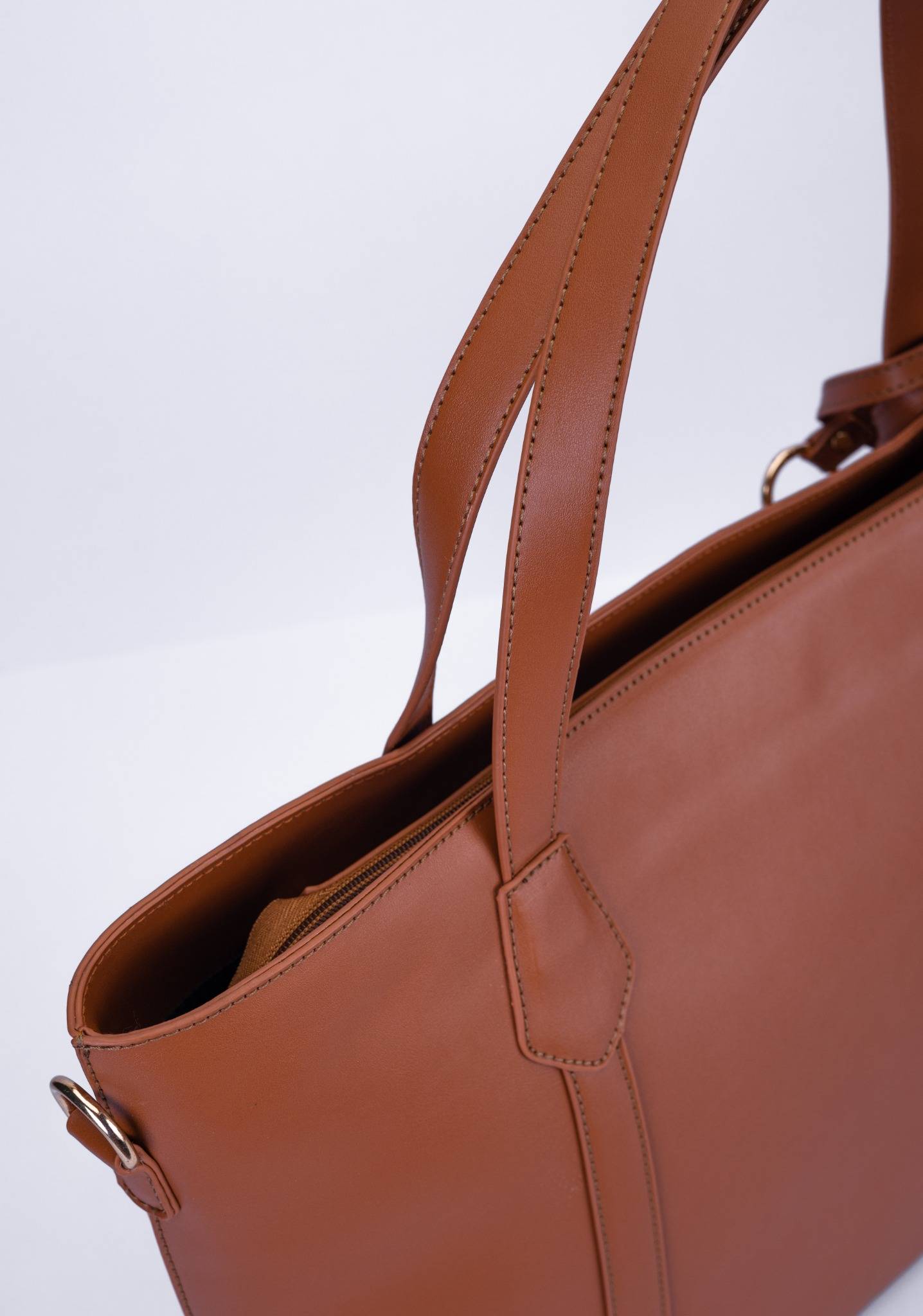 Classic Faux Leather Shoulder Bag