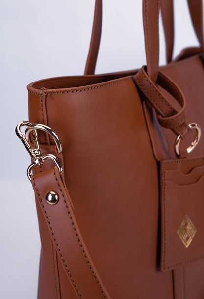 Classic Faux Leather Shoulder Bag