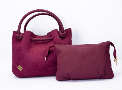 Soft Suede-Feel Handbag