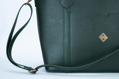 Classic Faux Leather Shoulder Bag