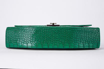 Luxury Croc-Effect Structured Handbag