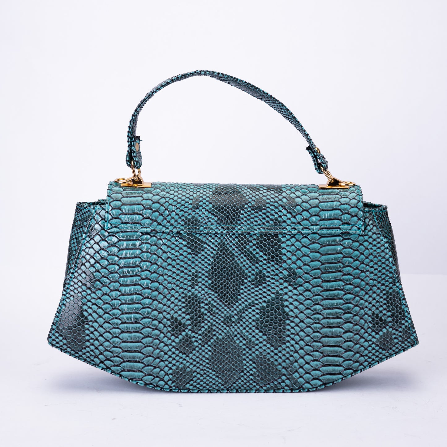 Luxury Croc-Effect Structured Handbag