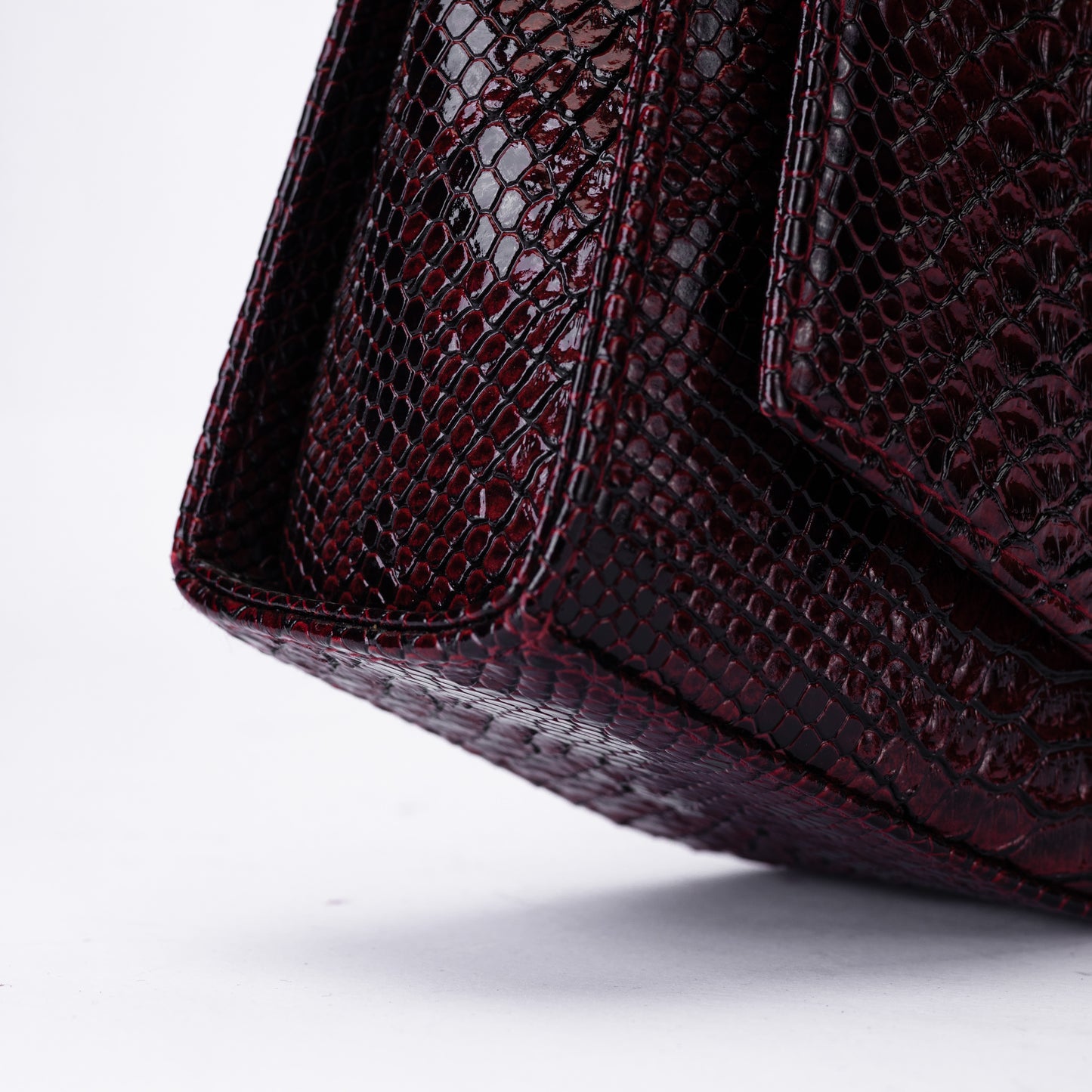 Luxury Croc-Effect Structured Handbag