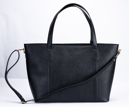 Classic Faux Leather Shoulder Bag