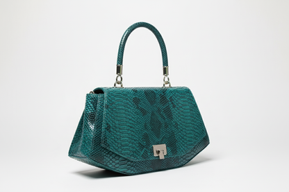 Luxury Croc-Effect Structured Handbag
