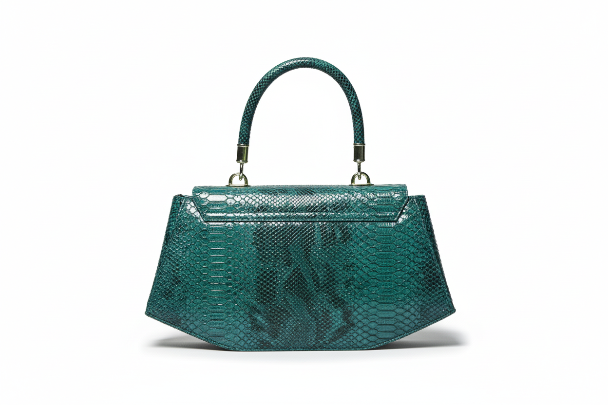 Luxury Croc-Effect Structured Handbag
