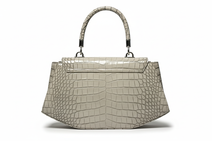 Luxury Croc-Effect Structured Handbag