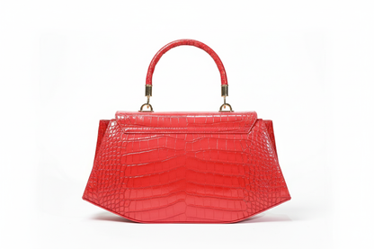 Luxury Croc-Effect Structured Handbag