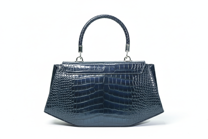 Luxury Croc-Effect Structured Handbag