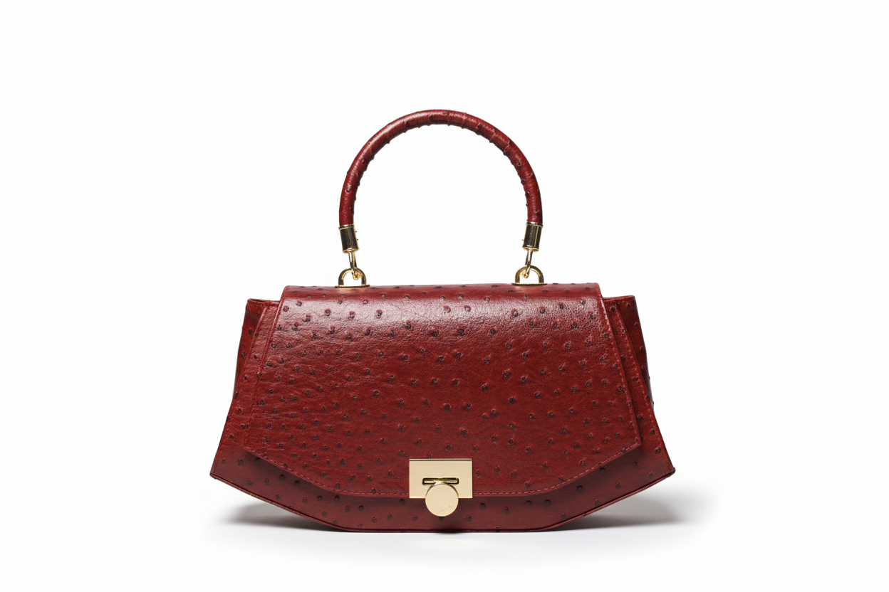 Luxury Croc-Effect Structured Handbag