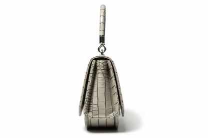 Luxury Croc-Effect Structured Handbag
