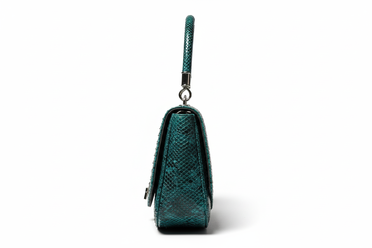 Luxury Croc-Effect Structured Handbag